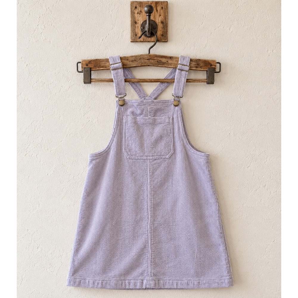NWOT Wild Fable Lavender Corduroy Overall Dress Mini Pinafore Jumper Size L